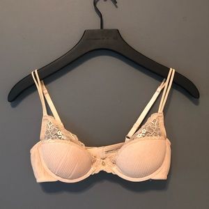 Cream Lace Bra Padded